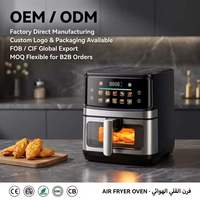 Freidora de Aire Digital Eléctrica con Doble Tubo de Calentamiento, Último Modelo, Gran Capacidad, Pantalla Táctil, Nueva Freidora de Aire para Cocina
