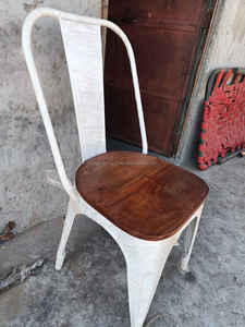 Silla de comedor de hierro antiguo de diseño moderno de alta calidad, silla de oficina en casa de Metal de estilo Industrial Vintage para escuela, hogar, Bar - Product Image 5