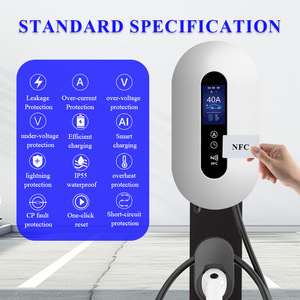 Estación de Carga para Vehículos Eléctricos de 22 kW, Tipo 2, Montaje en Pared, 32 A, Trifásica, 400 V, Comercial, con RFID, App, CE, OCPP 16, EN 61851 - Product Image 1