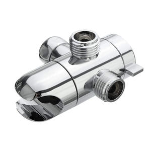 G1/<span class=keywords><strong>2</strong></span> بوصة ABS 3 طرق كروم مع مكسرات نحاسية للاستحمام اليدوي-صنبور ملحق - Product Image 2