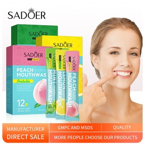 SADOER 10ml*20 Frische Minze Mundwasser Fluoridfrei Natürliche Atemfrische Individuelle Verpackung 3 Jahre Haltbar Großhandel - Product Image 2