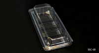 Boîte en plastique jetable de qualité alimentaire pour sushis, macarons, desserts et pâtisseries
