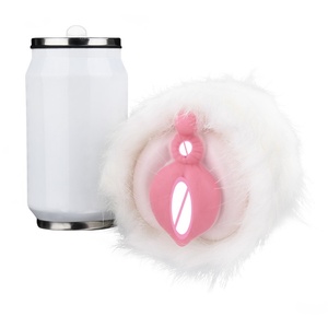 GEEBA Realistic Animal White Detachable Furry Male Masturbation, Monster Male <b>Masturbator</b> Pocket Pussies for Men Drop Shipping - Product Image 6