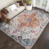 Tapis lavable en fausse fourrure de cachemire pour salon, table basse, couverture complète, absorbant, antidérapant, facile à nettoyer