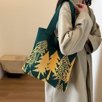 MOQ 100 pièces Nouvelle Arrivée 2026 Sac à main tricoté grande capacité pour femme, sac fourre-tout décontracté et polyvalent à porter à l'épaule