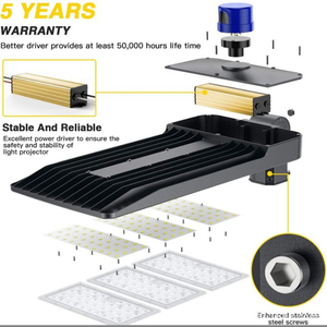 Accesorio de lámpara de mástil alto para estacionamientos, 135LM/W, caja de zapatos, luces de estadio, adaptador de brazo de seguridad, luz de calle de ciudad SPD - Product Image 4