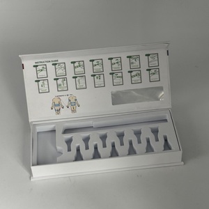 Boîte d'emballage en papier avec logo à effet holographique personnalisé pour ensemble de stylos injecteurs, pour stylo, aiguille et boîte à peptides avec fenêtre - Product Image 2