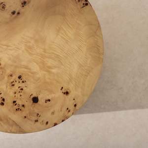 Mesa de Noche Cilíndrica de Madera Jia Wenjun T26, Mesa Auxiliar de Estilo Vintage - Product Image 3
