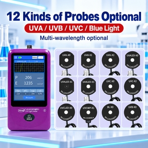 Linshang LS135, mesureur de lumière UV à écran tactile de 3,5 pouces avec 12 sondes optionnelles pour UVA, UVB, UVC et lumière bleue - Product Image 5