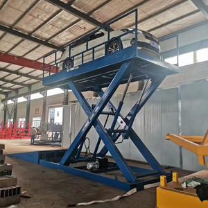 Pont élévateur à ciseaux fixe en acier robuste pour l'entretien des véhicules, complet avec câble de levage pour répondre aux besoins de travail ordinaires en garage - Product Image 1