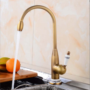 Grifo de latón de estilo moderno y elegante para la cocina, rociador de fregadero de bronce antiguo de lujo, de cobre, modelo <span class=keywords><strong>hcg</strong></span> 2022 - Product Image 3