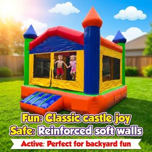 Castillo Inflable Personalizado de 13x13, <span class=keywords><strong>Mini</strong></span> Parque Infantil Inflable Colorido, Trampolín <span class=keywords><strong>para</strong></span> Niños, <span class=keywords><strong>Casa</strong></span> de Brinco Inflable <span class=keywords><strong>para</strong></span> Fiestas - Product Image 1