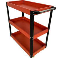 Chariot utilitaire robuste 3 étages 400 LBs chariot roulant organisateur de stockage pour garage entrepôt atelier