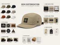 Gorra de béisbol de 5 paneles con tela de secado rápido, parche de brújula y forma de camper para minoristas de aventuras, etiqueta personalizada, para todas las estaciones.