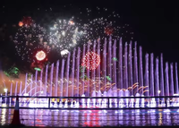 Fuente Musical para Lagos de Gran Escala, Diseño Personalizado, Control DMX, Programable, para Exteriores
