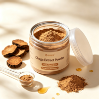 Poudre d'extrait pur de champignon Chaga Inonotus Obliquus Polysaccharides Extrait de Chaga pour l'alimentation santé