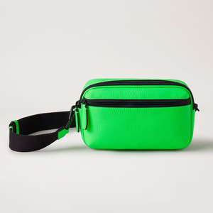 Bolso cruzado de cuero negro con cremallera para <span class=keywords><strong>hombre</strong></span>, <span class=keywords><strong>bandolera</strong></span> con logotipo personalizado - Product Image 6