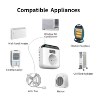 Nouvelle prise intelligente programmable avec thermostat Wi-Fi pour la compatibilité avec les appareils en plastique, application iOS/Android, DC/AC 90-250V 16A