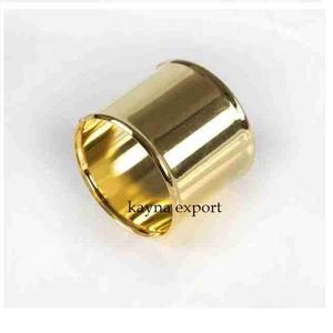 แหวนรองผ้าเช็ดปากหรูหราขายดี ชุบทอง ทำจากโลหะ อลูมิเนียม เหล็ก สำหรับงานแต่งงาน งานเลี้ยง และโต๊ะอาหาร ดีไซน์ทรงกลม สำหรับใช้ในครัว มีสินค้าพร้อมส่ง - Product Image 1