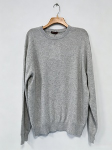 Pull en cachemire pur à 100% pour homme, col rond, tricot doux et luxueux - Product Image 4