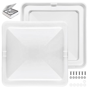 Cache de ventilation de toit pliable manuel en matériau PP pour <span class=keywords><strong>camping</strong></span>-car, avec support pour tuyau d'évacuation, pour <span class=keywords><strong>camping</strong></span>-car, caravane, lanterneau, ventilateur et éclairage - Product Image 3