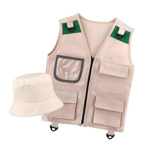 Set di costumi da esploratore per bambini gilet Cargo e cappello per Ranger del parco e guardiano dello Zoo per i giocattoli di esplorazione della natura dei bambini piccoli - Product Image 5