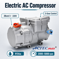 Kompresor AC Listrik ACTECmax AC.100.3340 220V 28cc R134a 3-Kecepatan untuk Sistem Pendingin Udara Bus dan Truk EV