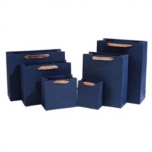 Personal Brand Accept Ready Ship Art Paper Craft Hot Stamping Recyclable Flat Handles <b>Small</b> Business Luxury <b>Gift</b> Bags - Product Image 3