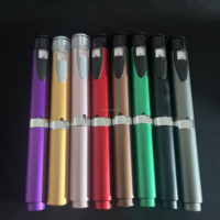LVXIAN V2 Bolígrafo Metálico de Belleza con Vial de Vidrio y Tapón de Goma, Operación Manual, Seguro y Ecológico, Opción de Un Solo Uso