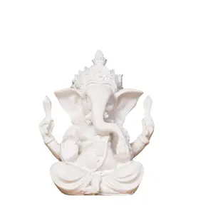 India artículos religiosos ídolo arena Murtis dios hindú meditación Ganesh estatua de Buda para la decoración del hogar