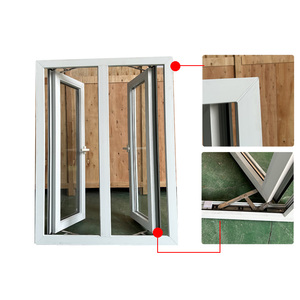 PVC nhựa cửa sổ nhà bão bằng chứng <span class=keywords><strong>uPVC</strong></span> kính màu cửa sổ tác động khuôn cửa sổ - Product Image 4