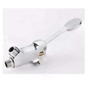 Hands-Free Knee Valve For Faucets - G1/2 Thread Brass Foot Control Valve For Kitchen & Bathroom
