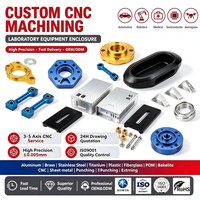 Boîtier de laboratoire de haute précision en aluminium anodisé dur usiné CNC pour équipements de contrôle et de test industriels