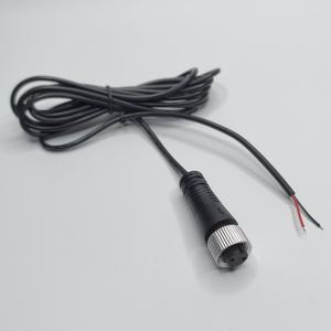 Custom M12 Sensor <b>Connector</b> 2 <b>4</b> <b>Pin</b> Tin Plated Copper PVC Insulated IP67 Waterproof Motorcycle Electronic Industrial Aviation - Product Image 1