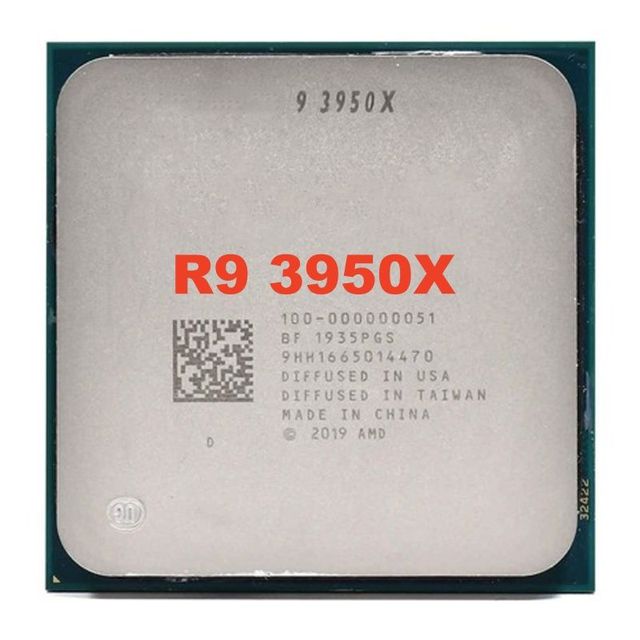 Customized AM4 CPU R9 3950X Processors 3950X 3.5 GHz 16Core 32Thread Processor 7NM L3=64M 100-000000051 Desktop Cpus