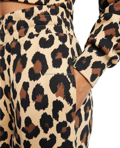 Pantalon de jogging décontracté pour femme, taille mi-haute, en velours épais, coupe skinny, polyester/coton, collection hiver 2021 - Product Image 2