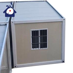 Maisons modulaires professionnelles faciles à construire minuscule stockage pour le bureau de Camp de travailleur toilette publique Double large maison de conteneur plat - Product Image 3