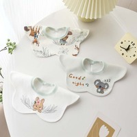 Bavoirs pour enfants, 100% coton, lingettes humides, classe A, adaptés aux filles et aux garçons, aux nouveau-nés et aux nourrissons.