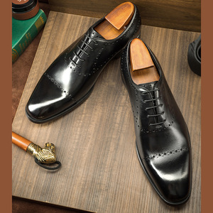Zapatos de cuero genuino para hombre de alta calidad, personalizados, casuales, suaves y cómodos para caminar al aire libre, elegantes. - Product Image 3