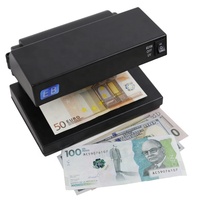 Détecteur de billets de banque portable en plastique DC-2238B, mini-détecteur de monnaie pour la détection de contrefaçon des USD, des euros et des GBP