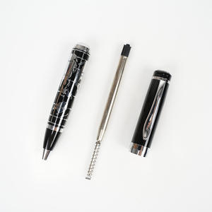 Penna <span class=keywords><strong>Gel</strong></span> di Lusso in Metallo 2026, Penna Regale di Alta Qualità con Inchiostro Blu, Punta da 0,5mm, Inchiostro Liquido e Mappa del Mondo - Product Image 6