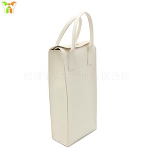 กระเป๋าใส่ไวน์หนังแบบแพ็คคู่ เหมาะสำหรับคริสต์มาสและขวดขนาด 750 มล. - Product Image 2
