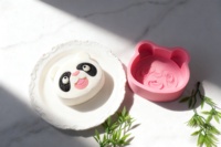 Moule à gâteau en silicone visage de panda mignon 3D Animal
