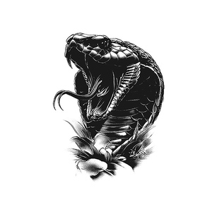 <span class=keywords><strong>Tatuajes</strong></span> Faciales Personalizados al por Mayor, Modernos y Sensuales, Transferibles con Agua, Diseño <span class=keywords><strong>de</strong></span> Serpiente y Flores, Semipermanentes, para Hombres - Product Image 5