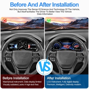 Navihua LCD Dashboard Virtual Cockpit Digital Cluster Auto <b>Speedometer</b> LCD Instrument Linux System <b>for</b> Ford Explorer 2017-2018 - Product Image 4