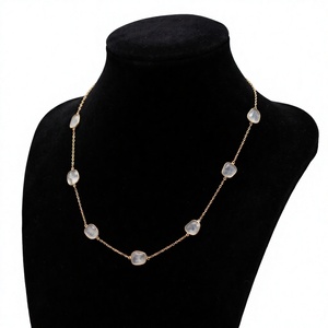Memoria Jewels Women's Natural Diamond Boho Charm <b>Statement</b> <b>Necklace</b> 18k Yellow Gold | IGI Certified Trendy High Party Gift - Product Image 6