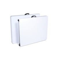 Table pliante portable de haute qualité 5FT/6FT/8FT, très vendue, pour fêtes et événements en extérieur, produit d'articles ménagers