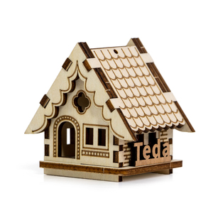 Décoration <span class=keywords><strong>de</strong></span> Noë<span class=keywords><strong>l</strong></span> à suspendre à <span class=keywords><strong>l</strong></span>'arbre : Mini maison <span class=keywords><strong>de</strong></span> village scénique avec lumières LED – Meilleures ventes - Product Image 4