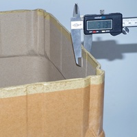 Baril d'emballage en carton kraft de qualité alimentaire, recyclable, carré, 10 gallons