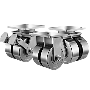 Rodízios Industriais Pesados de 4, 5, 6, 8, 10, 12 Polegadas, Rodas Duplas de PU/Nylon/Aço Sólido para Carrinho - Product Image 3